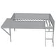 preview thumbnail 4 of 12, Full Size Gaming Loft Bed Wood Bed with Desk and LED