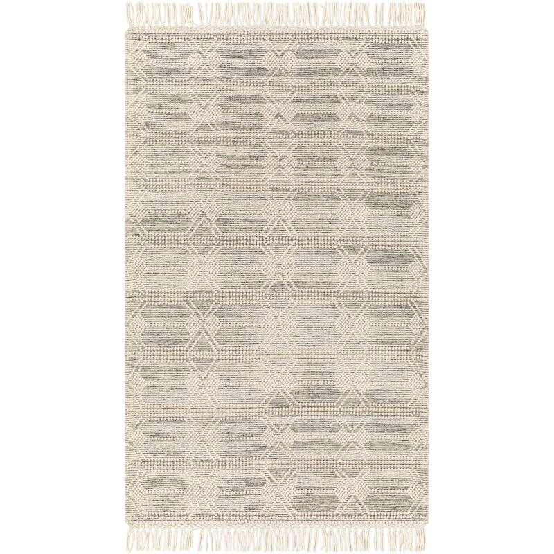 Livabliss Kerah Bohemian Handmade Wool & Jute Area Rug