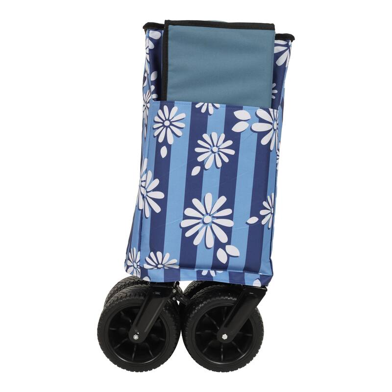 Heavy-Duty 480lbs Folding Wagon Cart with Bonus Picnic Mat
