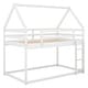 preview thumbnail 25 of 26, Elegant House Shape Twin over Twin Wood Bunk Bed with Guardrails and Ladder, Designed for Child Safety, Gender Neutral, Grey