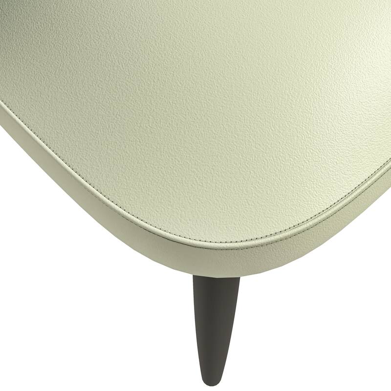 Paradiso Modern Dining Chairs Upholstered Seat and Solid Wood Legs by LeisureMod