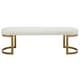preview thumbnail 1 of 4, Uttermost 23757 Infinity 60" Wide Bench Gold / White