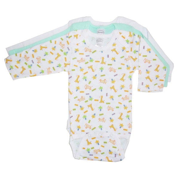 Bambini Boys Longsleeve Printed Variety Pack (White/Blue, Small)