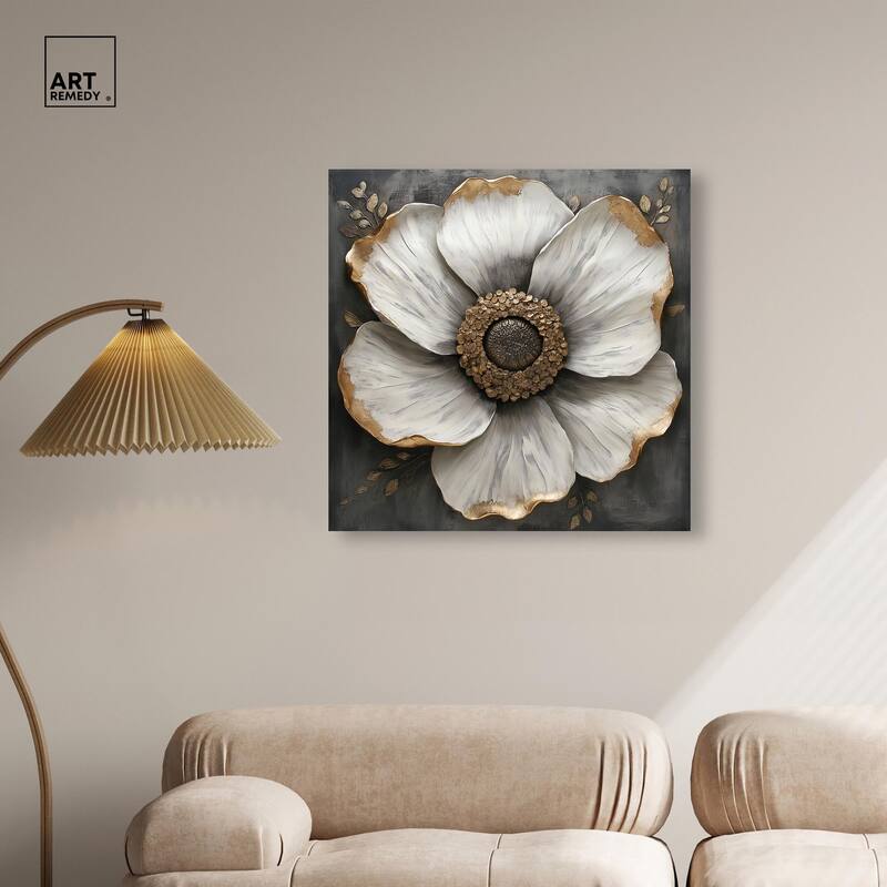 Sculpted Sepals I Canvas by Art Remedy, Gallery Wrapped
