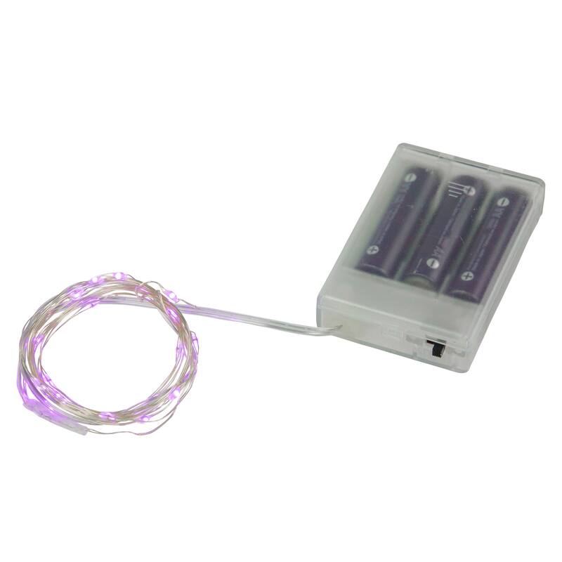 20-Count LED Micro Fairy Christmas Lights - 6ft Copper Wire