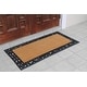 preview thumbnail 2 of 28, A1HC Rubber and Coir Heavy Duty, Flock Welcome Doormat, 30" X 60" Black/Beige