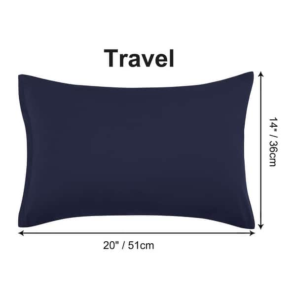 dimension image slide 8 of 39, 2 Pcs Zippered Pillowcases, Brushed Microfiber Pillow Case Cover