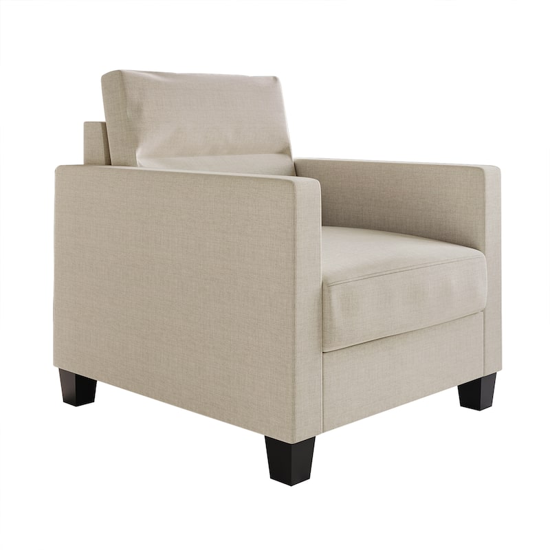 CraftPorch Clean and Minimalist Linen Upholstered Arm Chair
