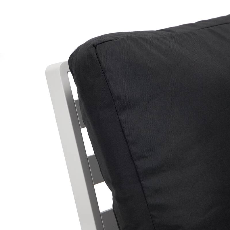 Walbrooke Modern 5-Piece Outdoor Aluminum Conversation Set of 3 Polyester Chairs, Fire Pit Table with Lid and Tank Holder