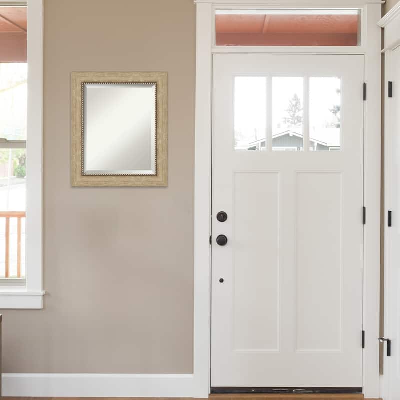 Beveled Wall Mirror - Astor Black Frame