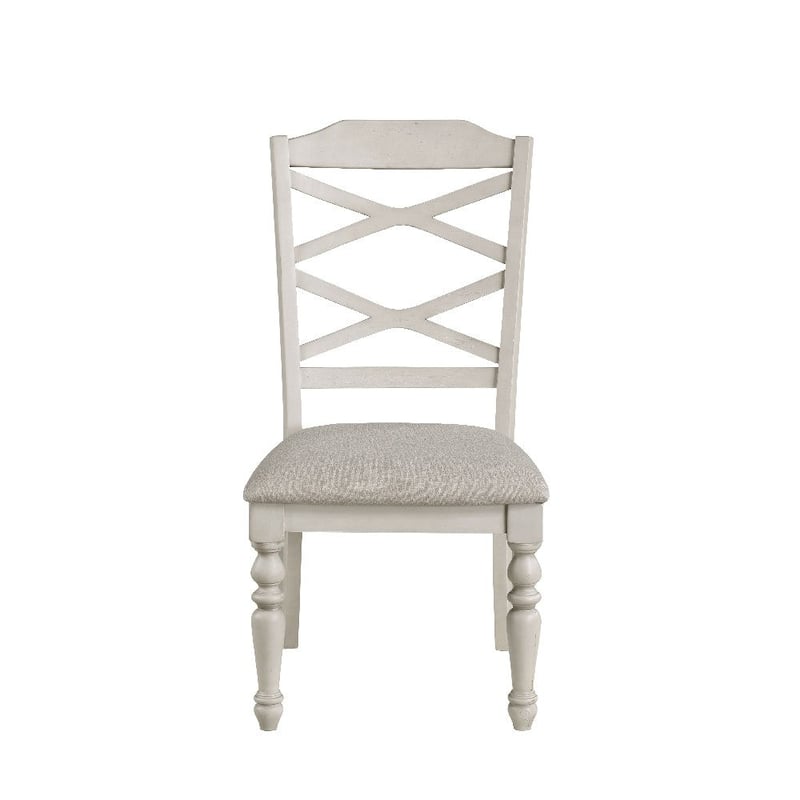 Katherine 38 Inch Side Chair with Fabric Seat, Set of 2 - 18.75 L x 23 W x 38 H