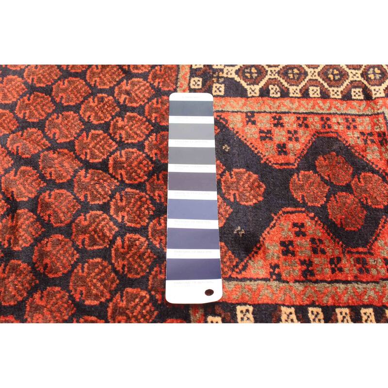 ECARPETGALLERY Hand-knotted Teimani Dark Navy Wool Rug - 2'11 x 4'1