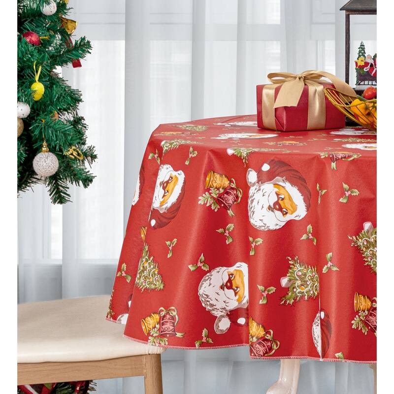 Ray Star Happy Christmas tablecloth Festival - Red Santa 