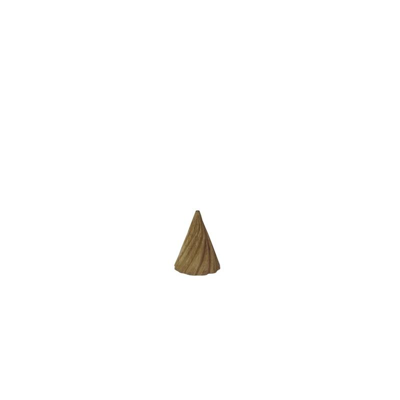Mini Wavy Cone Wooden Christmas Tree - 5.5" - Brown