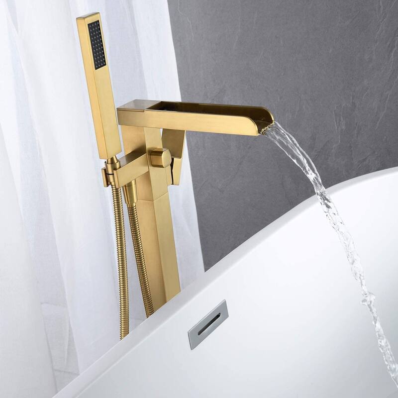 PROOX Waterfall bath Tub Filler with Hand Shower Faucet