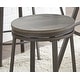 preview thumbnail 5 of 4, Perry Grey Counter Height Swivel Stool by Greyson Living (Set of 2)