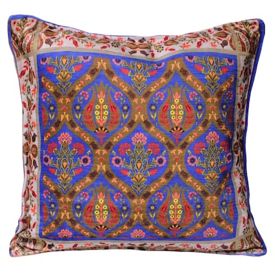 Retro Damask Deiras Stylish Tulip Turkish Pillow