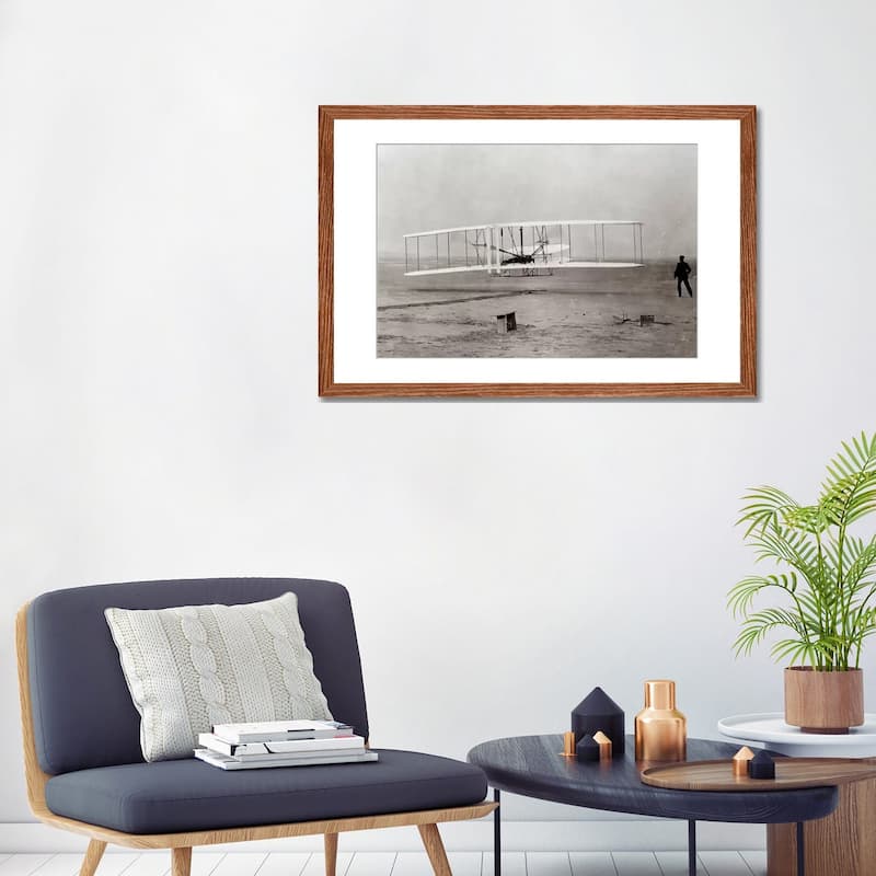 iCanvas "1903 Wright Brothers' Plane Taking Off At Kitty Hawk North Carolina USA" by Vintage Images