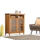 preview thumbnail 1 of 22, WYNDENHALL Norfolk Wood Storage Media Cabinet - 39"Wx16"Dx42"H