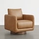 preview thumbnail 45 of 67, Spruce & Spring Rebecca Swivel Accent Chair Armchair with Back Cushion