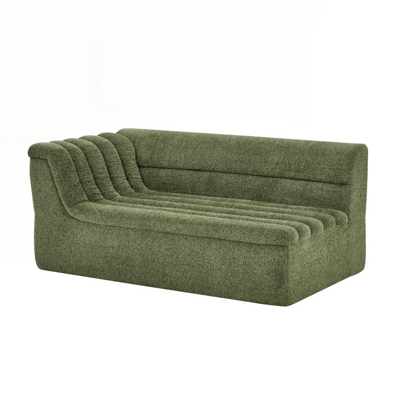 106" L-Shaped Modular Sectional Sofa with Chaise for Living Room - Green