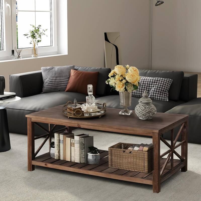 roomfitters 47' Handcrafted Coffee Table for Living Room - Perfect for Sofa or Loveseat