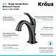 preview thumbnail 21 of 28, Kraus 3-in-1 Set White Square Ceramic Vessel Sink Arlo Faucet w/ Drain