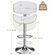 preview thumbnail 10 of 78, Bar Stools Adjustable Height Swivel Faux Leather Armless Barstools
