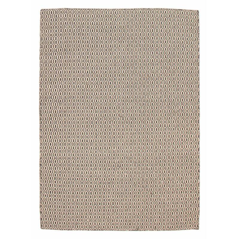 Nevada Grey Kilim 5'2" x 7'3" - 5'2 x 7'3 - Dark Grey - 5'2 x 7'3