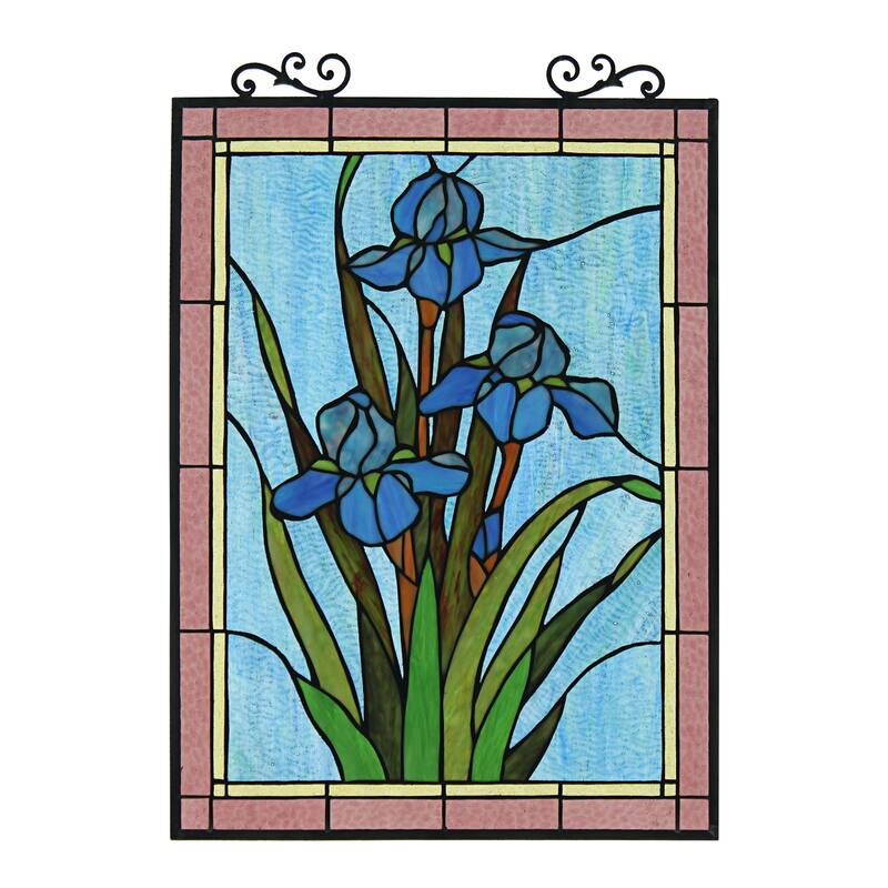 Floral Design Window Panel/ Suncatcher