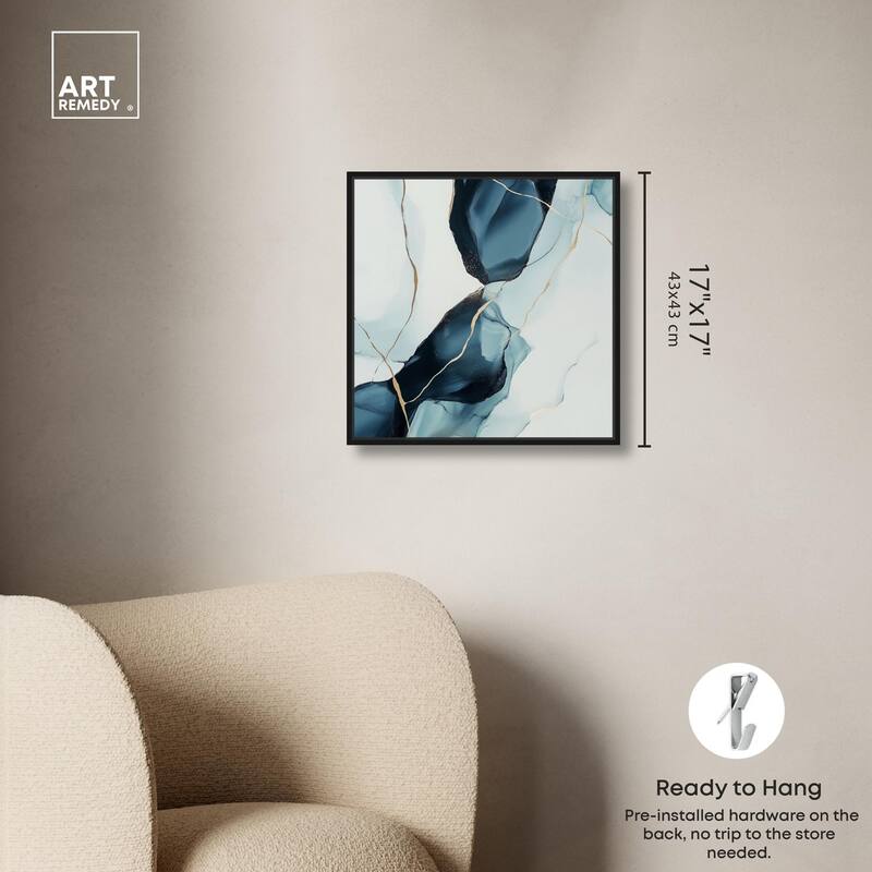 Cerulean Flow III Canvas by Art Remedy