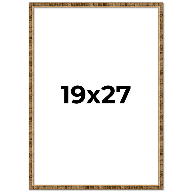 19x27 Frame Gold Solid Wood Picture Frame - Complete Modern Photo