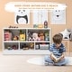 preview thumbnail 5 of 39, Costway Kids 2-Shelf Bookcase 5-Cube Wood Toy Storage Cabinet
