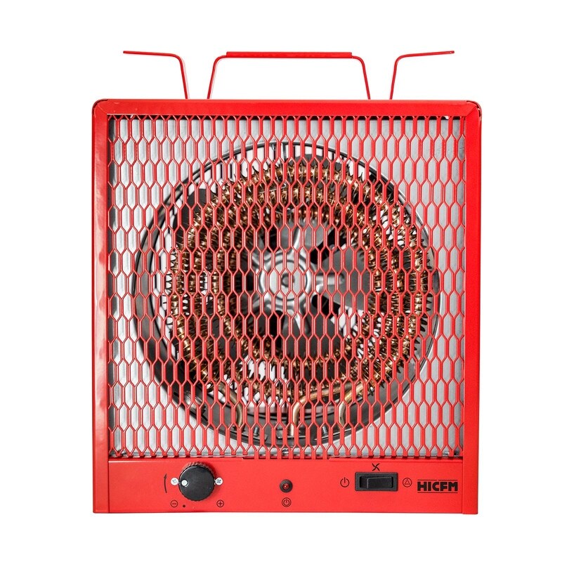 5600 Watt Red Electric Garage Heater, Micathermic Space Heater