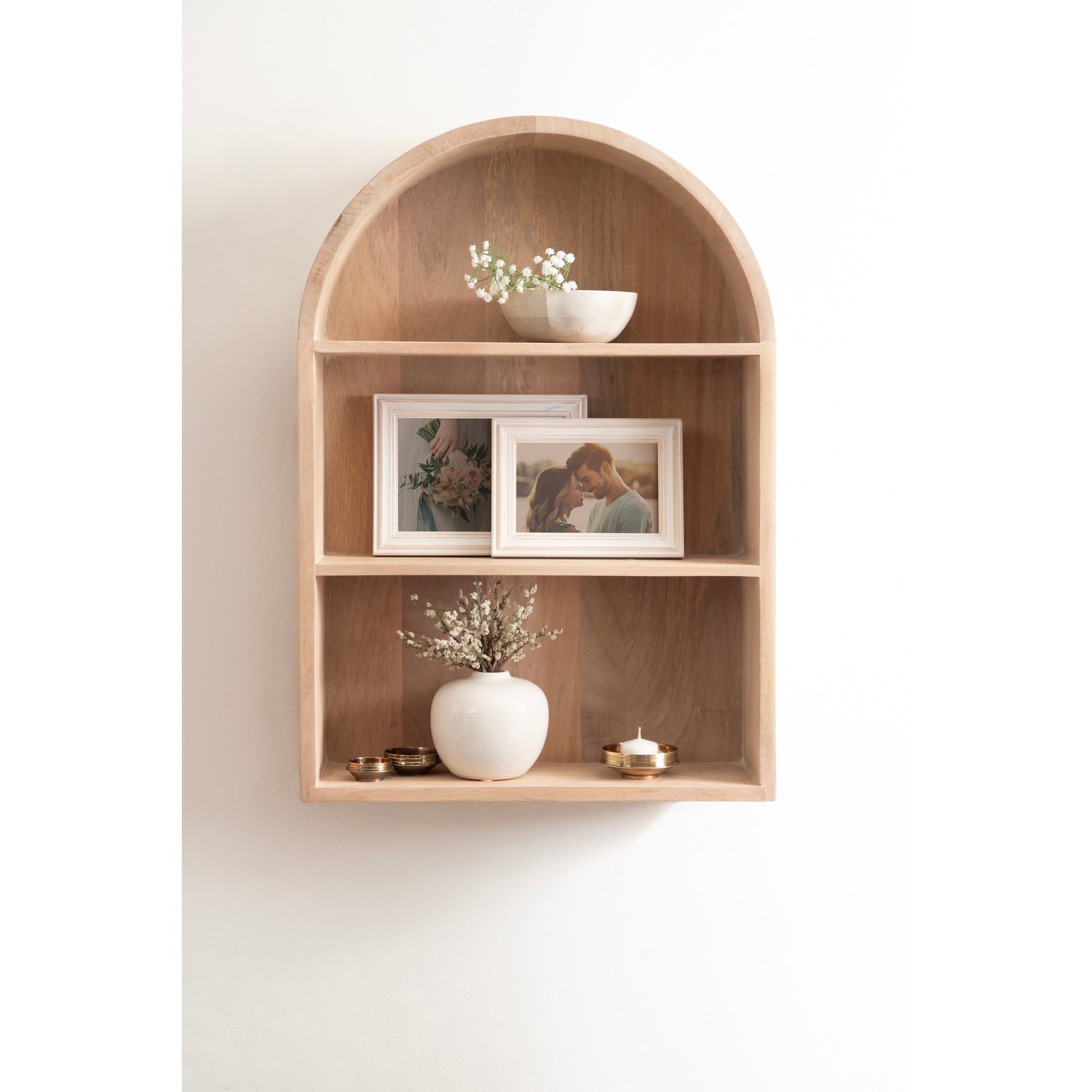 Kate and Laurel Arcott Arch Wall Shelf