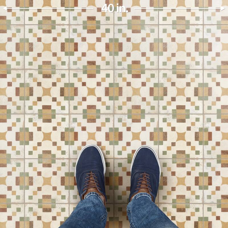 Merola Tile Kings Valentia Campanar 8-3/4" x 8-3/4" Porcelain Floor and Wall Tile