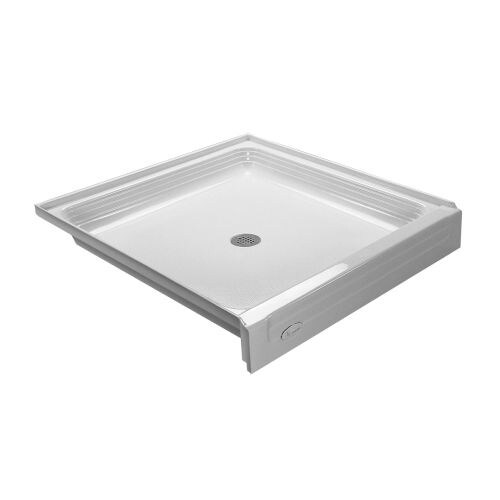 Proflo PFSB3434 Single Curb Rectangular Shower Pan (34" X 34") - For Alcove Installation
