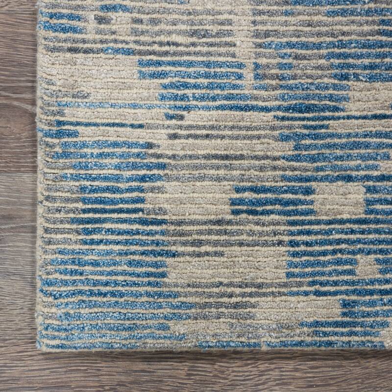 Nourison Ellora Contemporary Modern Abstract Linear Wool Area Rug