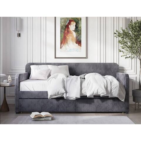 Melissa Twin Upholstered Daybed with Trundle