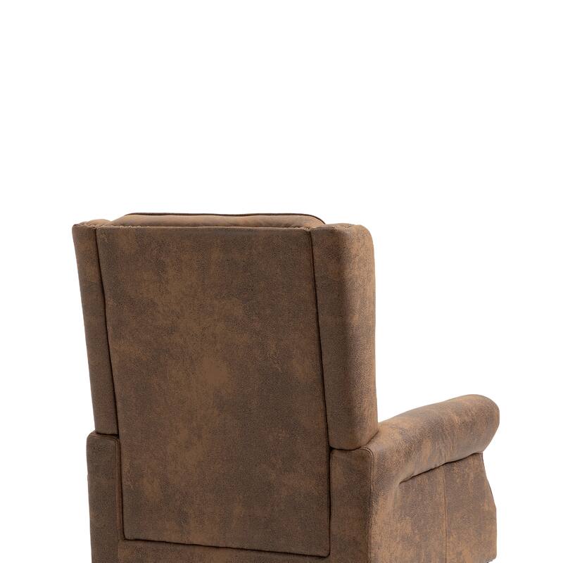 Modern PU Accent Chair Lounge Chair with Sturdy Wood Frame