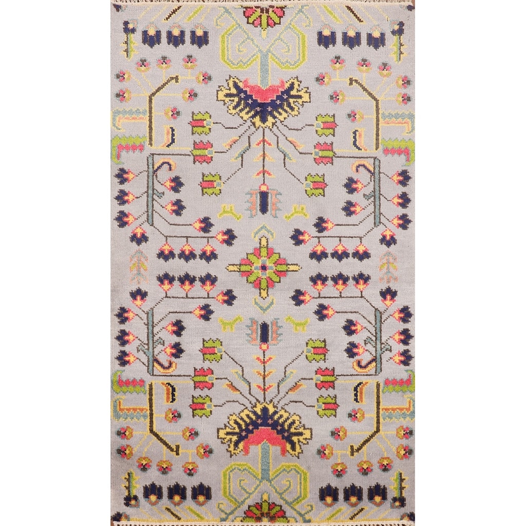 Ziegler Indian Foyer Rug Handmade Wool Carpet - 3'0"x 5'2"