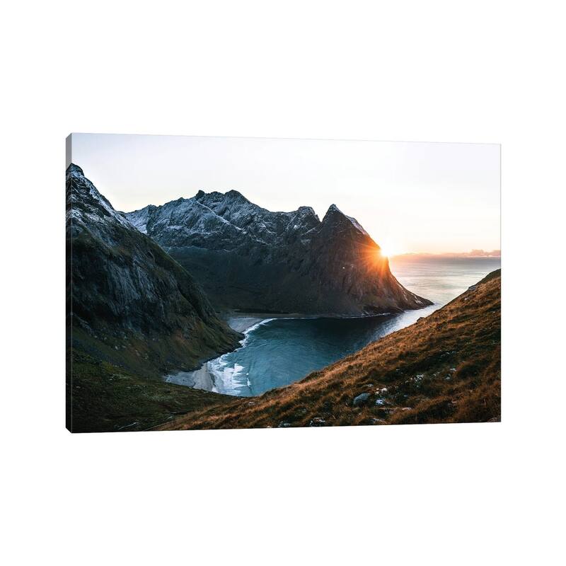 iCanvas "Hidden Beach" by Fabian Fortmann Canvas Print