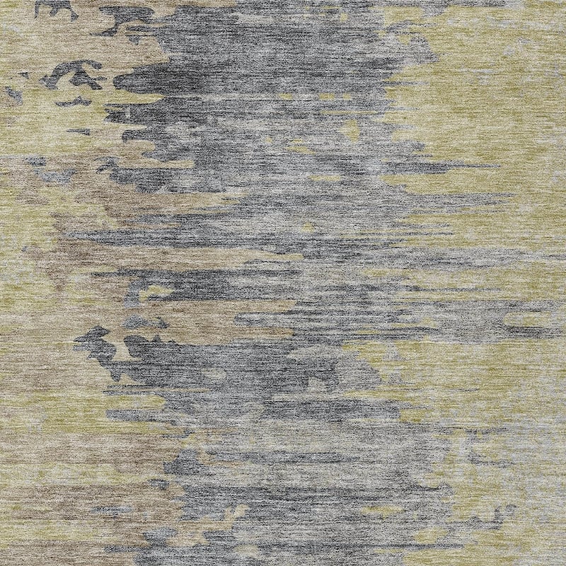 HomeRoots Abstract Transitional Rectangle Outdoor Rug