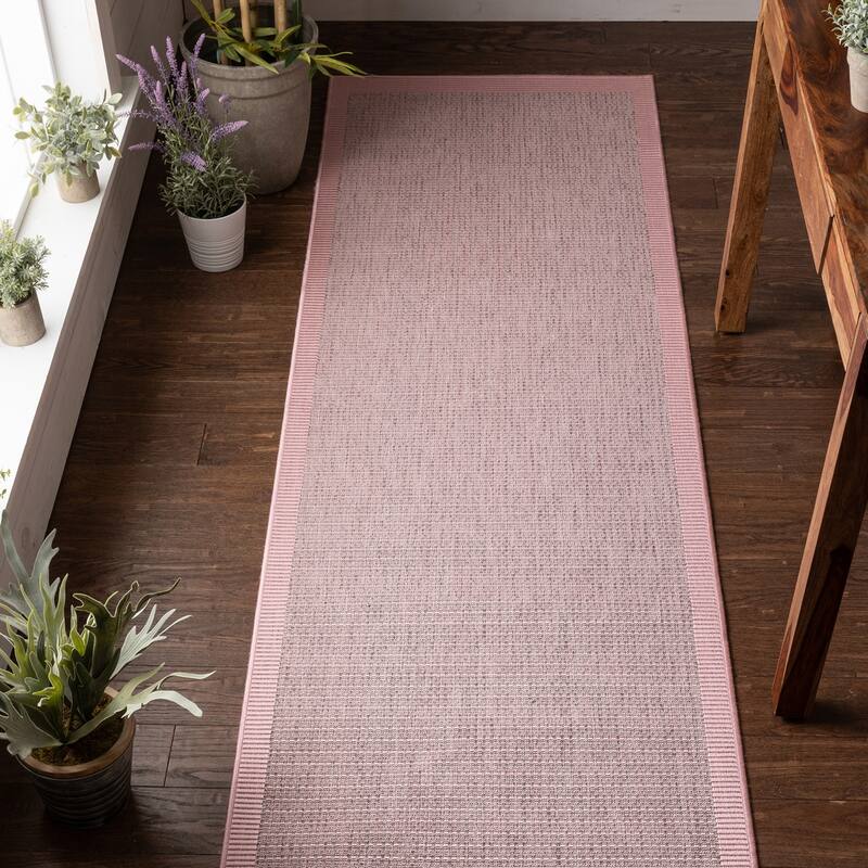 Well Woven Medusa Odin Indoor Outdoor Border Solid Area Rug