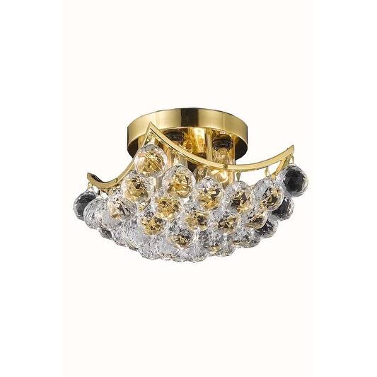 Fleur Illumination 4 light Gold Flush Mount
