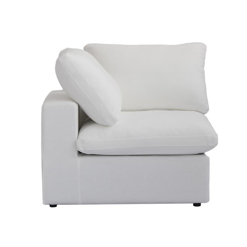 80'' Linen Upholstered Loveseat Sofa Sectional Couch