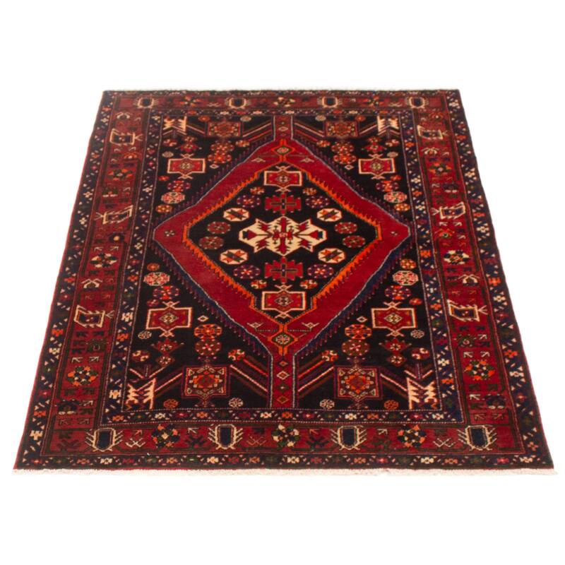 ECARPETGALLERY Hand-knotted Andelz Black Wool Rug - 4'6 x 6'9