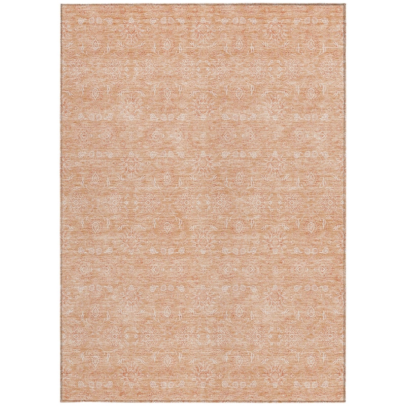 HomeRoots Floral Transitional Rectangle Outdoor Rug
