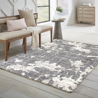 Style Haven Archer Distressed Abstract Shag Area Rug - Bed Bath ...