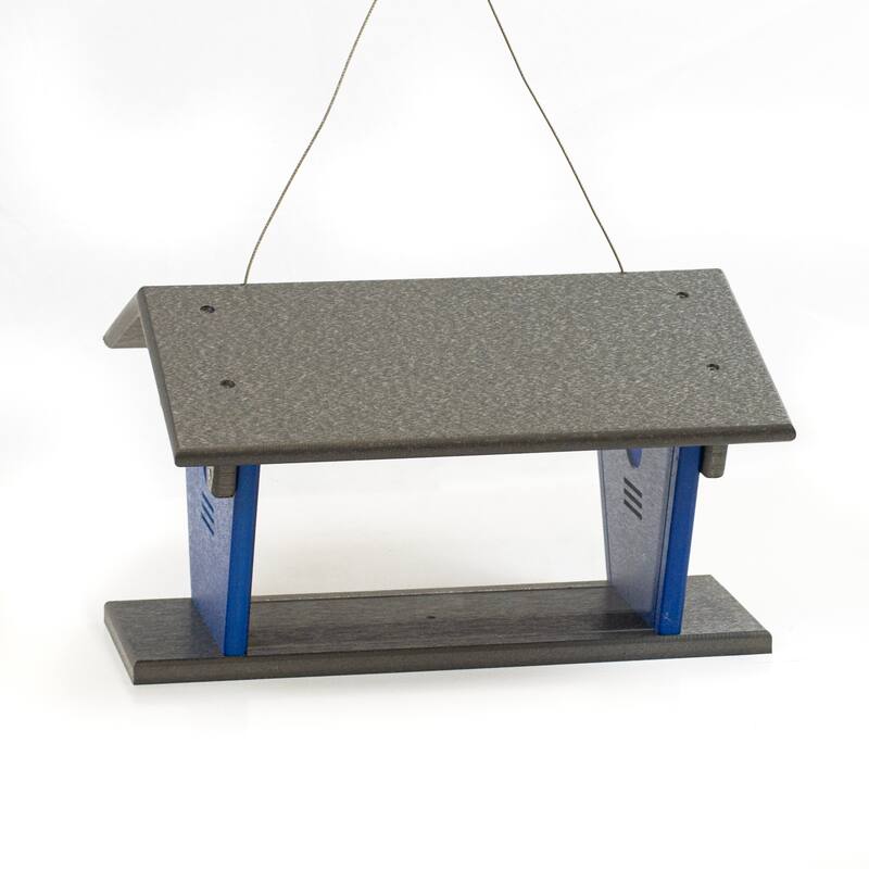 OUTDOOR LEISURE PRODUCTS Model GM4GBL Blue Bird Feeder Made with High Density Poly Resin